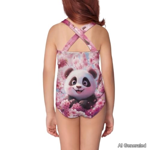 Image of Girls One Piece Swimsuits Sleeveless Lightweight Bathing Suit Beach Swim Suit Quick Dry Swimwear 5-14 Y