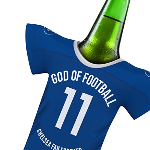 für Chelsea Trikot Fanartikel Geschenk GOD of Football | Home Trikot Überraschung | für Chelsea Fanartikel | Mann Freund Bruder Weihnachten Wichteln Trikotkühler by MyFanShirt DEUK