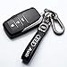 for Audi Keyring, Alloy Valve Stem Caps and Car Keychain Combo Fit for Audi A1 A3 RS3 A4 A5 A6 A7 RS7 A8 Q3 Q5 Q7 R8, Black