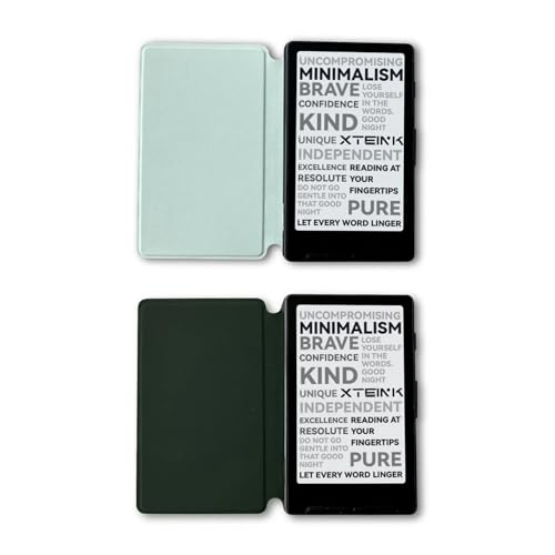 XTEINK X4 Magnetic Case Ultra-Lightweight Protective Cover Secure Magnetic Attachment for XTEINK X4 E-Reader Slim Design Random Color (Bamboo Green or Mint Green)