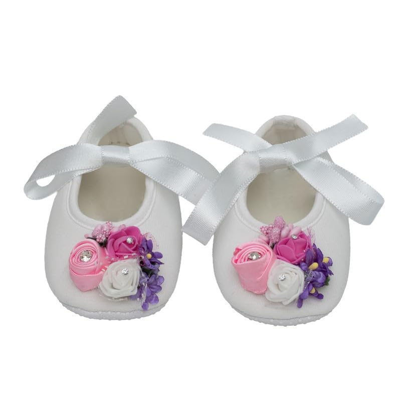 devishi booties embellished with flowers - white-picture-59