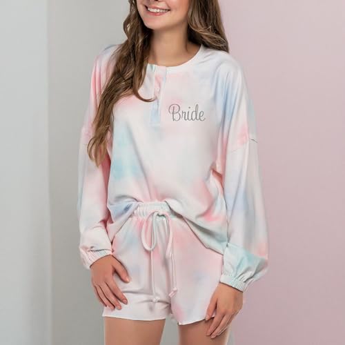 Bride Pajama Set, Bride Pajamas for Wedding Day, Bride PJs, Bride Lounge Wear, Bride Pajama Set2