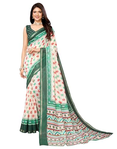 Image of Yashika Linen Blend Womens Saree