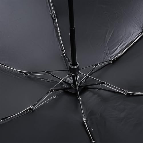 Image of Oblivion Umbrella For Men - Folding Design Umbrella with Curved Handle - Large Clear Canopy Windproof Stick Umbrella for Rainy Weather Outdoor Photography Everyday Use