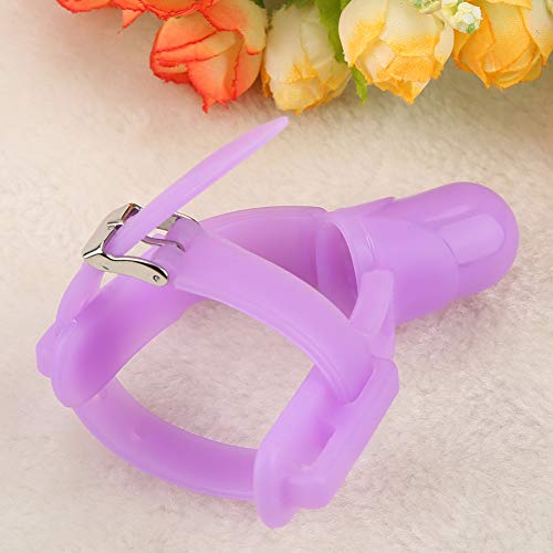 Image of Thumb Sucking Finger Protector, Adjustable Biting Teether Soft Silicone Finger Guard Thumb Protector for Babies 3 Months and Above(Purple)