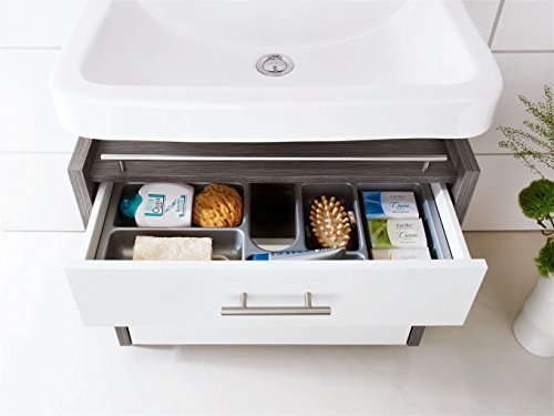 Schildmeyer Vanity Cabinet, Stainless Steel, Ash Grey Decor, 67 x 35 x 60.5 cm Schildmeyer Vanity Cabinet, Stainless Steel, Ash Grey Decor, 67 x 35 x 60.5 cm