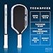 JOOLA Simone Jardim Hyperion Pro IV 16mm Pickleball Paddle - Tech Flex Power - Aero Curve for Swing Speed - Propulsion Core Increases Power & Touch - UPA-A Certified - USAP Approved - NFC Chip