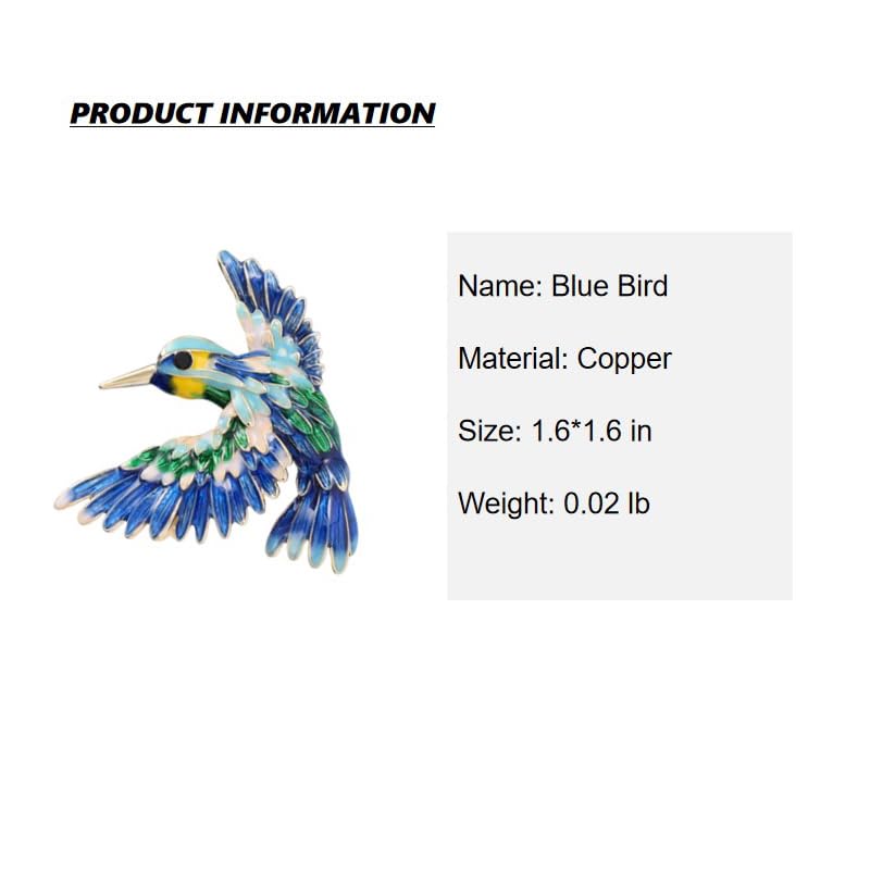Image of Animal Bird Brooch Pins for Women Rhinestone Lapel Pin Accessories Blazer Dress Denim Jacket Birthday Wedding Jewelry Gifts