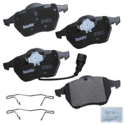 Bendix Priority1 CFM687 Semi-Metallic Front Brake Pads for Select Models