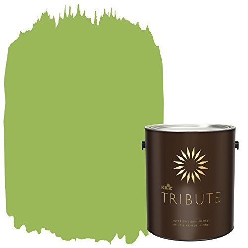 KILZ TRIBUTE Paint & Primer, Interior, Semi-Gloss, Lush Green, 1 Gallon