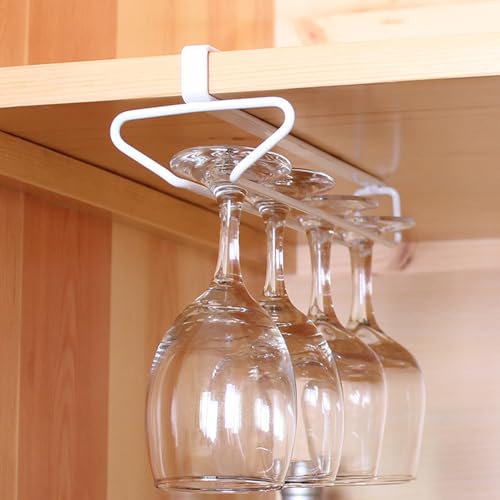 Tumosando ワイングラスホルダー グラスハンガー グラス 収納 吊り下げ 1個セット (ホワイト)