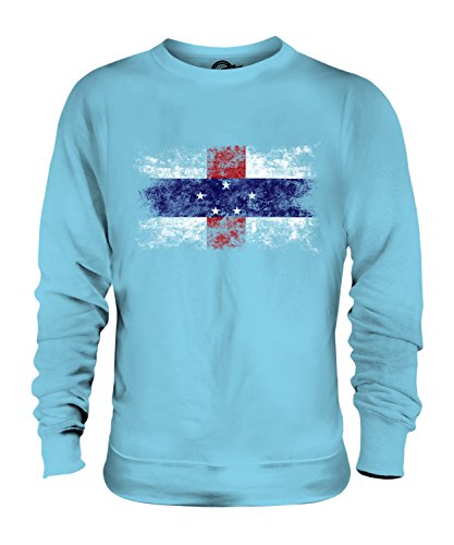 Sweat Antilles Néerlandaises Drapeau Délavé Candymix Pull Homme Femme