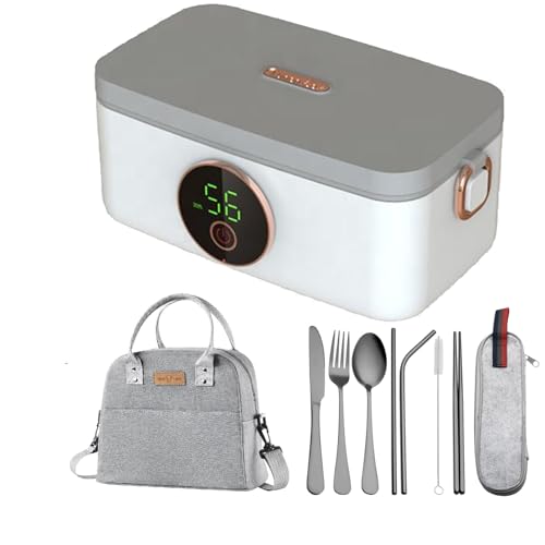 Lonchera térmica, inalámbrica, funciona con pilas, 16000 mAh, capacidad de 1000 ml, 6 ajustes de velocidad, fácil de limpiar, ideal para adultos y niños