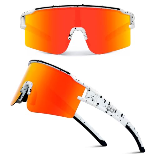 Lunettes de soleil de sport pour VTT et cyclisme avec protection UV totale et verres amovibles