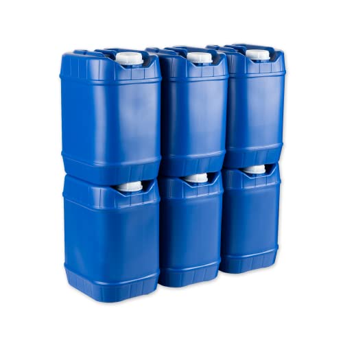 Saratoga Farms 5 Gallon Stackable Water Storage Containers (6-Pack)