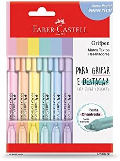 Marca Texto Grifpen Estojo 6 Unidades, Faber-Castell, MT/TP6ZF, M...
