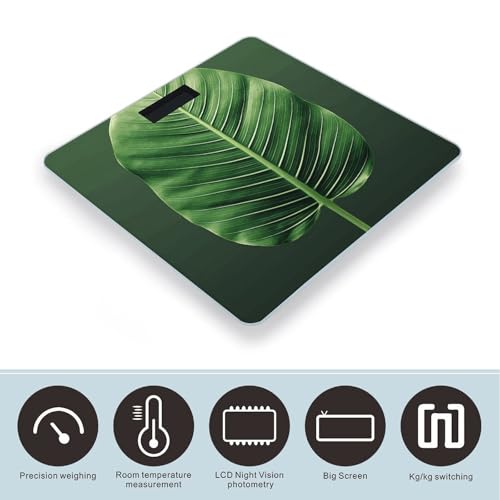 Báscula Digital de Baño Tropical Hoja Veraniega 400 lb miniatura 3