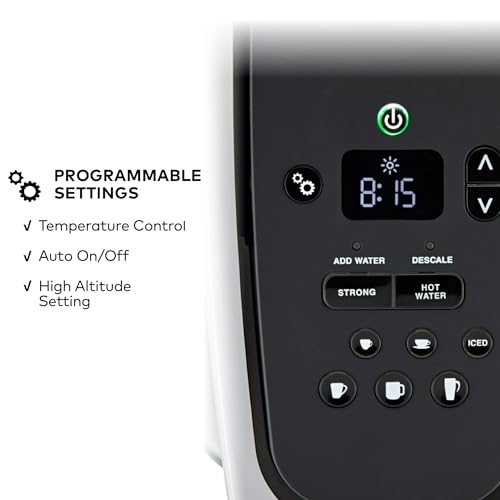 Keurig K-Elite Single Serve K-Cup Pod Coffee Maker, with Strength and Temperature Control, Iced Coffee Capability, 8 to 12oz Brew Size, Programmable, Brushed Silver (Renewed) - Image 7