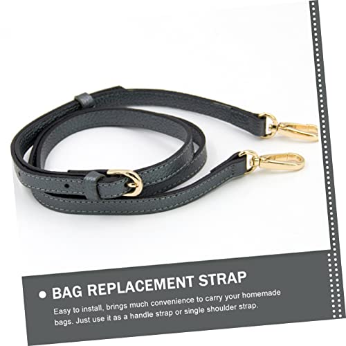 Sangle réglable cuir noir avec boucles dorées de rechange - 7