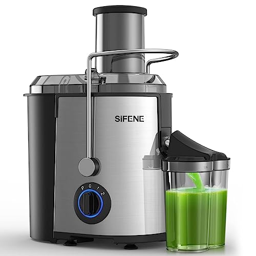 Sifene Juicer Machine, High-Efficiency Centrifugal Juicer Extractor Maker With Wide 3.2” Feed Chute, 1000W Peak Power Motor For Fruit And Vegetable Juicing, Easy Cleaning, Bpa Free #TOP5