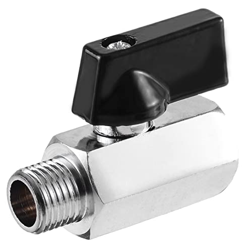 Vanne 1/4 bsp mâle femelle mini robinet à tournant sphérique en laiton - 2