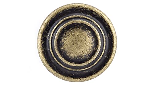 Image of Richelieu | Notre-Dame 1 5 /16-in (34 mm) Burnished Brass Round Cabinet Knob