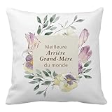 Nudoraw Cadeau Arriere Grand Mere Housse de Coussin Fête des Grands...