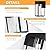 DAKAFUL 2-Pack Outdoor Wall Light Fixture, Exterior Porch Light with E26 Sockets &Glass Shades, Modern Wall Sconce for House Patio Garage Door