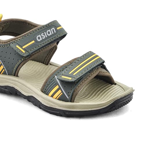 Image of ASIAN Virat Junior-13 Kids Sports Velcro Sandals | Lightweight & Anti-Slip Sole for Daily Use & Play