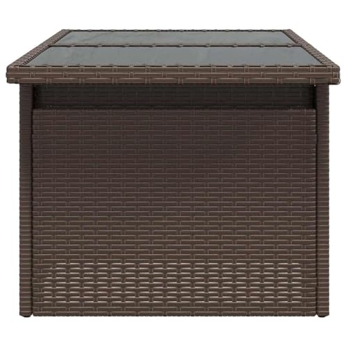 Mesa de poliratán resistente a la intemperie con tablero extensible 7