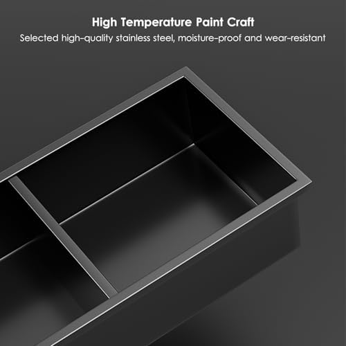 LED Illuminated Stainless Steel Shower Niche - Recessed Over Mount, No Tile Required, Ideal for Modern Bathrooms, Space-Saving Design, Easy Installation