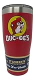 Buc-ee's Red Stainless Steel Tumbler With Bucky the Beaver, Double Wall Vacuum Insulated, 20 Ounces