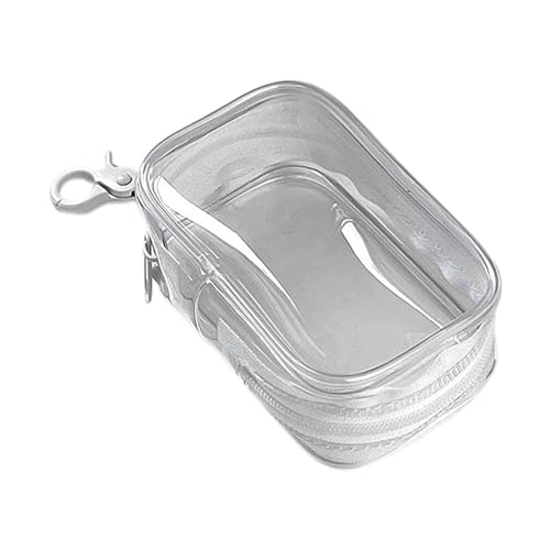 Bolso Transparente - Bolso Monedero Transparente | Bolsa Con Cremallera Para Maquillaje | Bolsas De Almacenamiento Multifuncionales | Pack Neceser De Maquillaje Pequeño | Bolsas De Cables De Carg