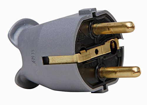 Preisvergleich Produktbild Kopp 175720002 Schutzkontakt-Stecker Silber, 250 V