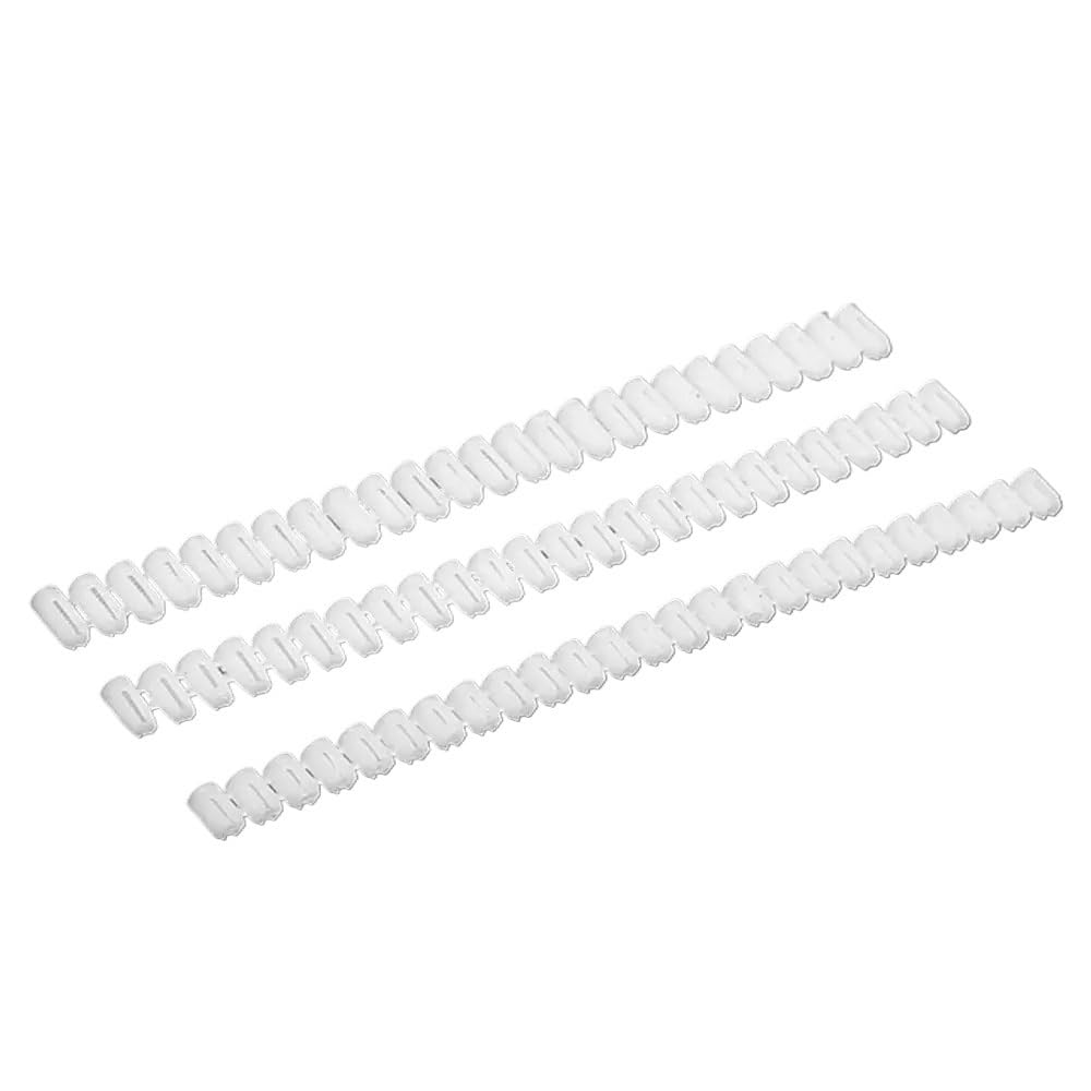 Hinge Expansion Plug 100pcs M4 Ribbed Plastic Anchor Wall Expansion Pipe Tube Wall Plugs for Furniture Repair(Size2)