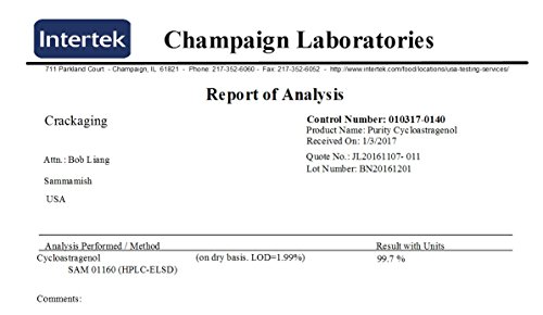 Crackaging Telomerase Ca-100® - 100% Natural Super-Absorption Cycloastragenol 10Mg/Cap (Ca-100® 10Mg 90Caps) #TOP2