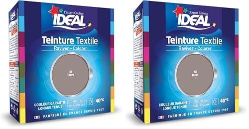Ideal Teinture Textile Liquide 75 ml Taupe (Lot de 2)