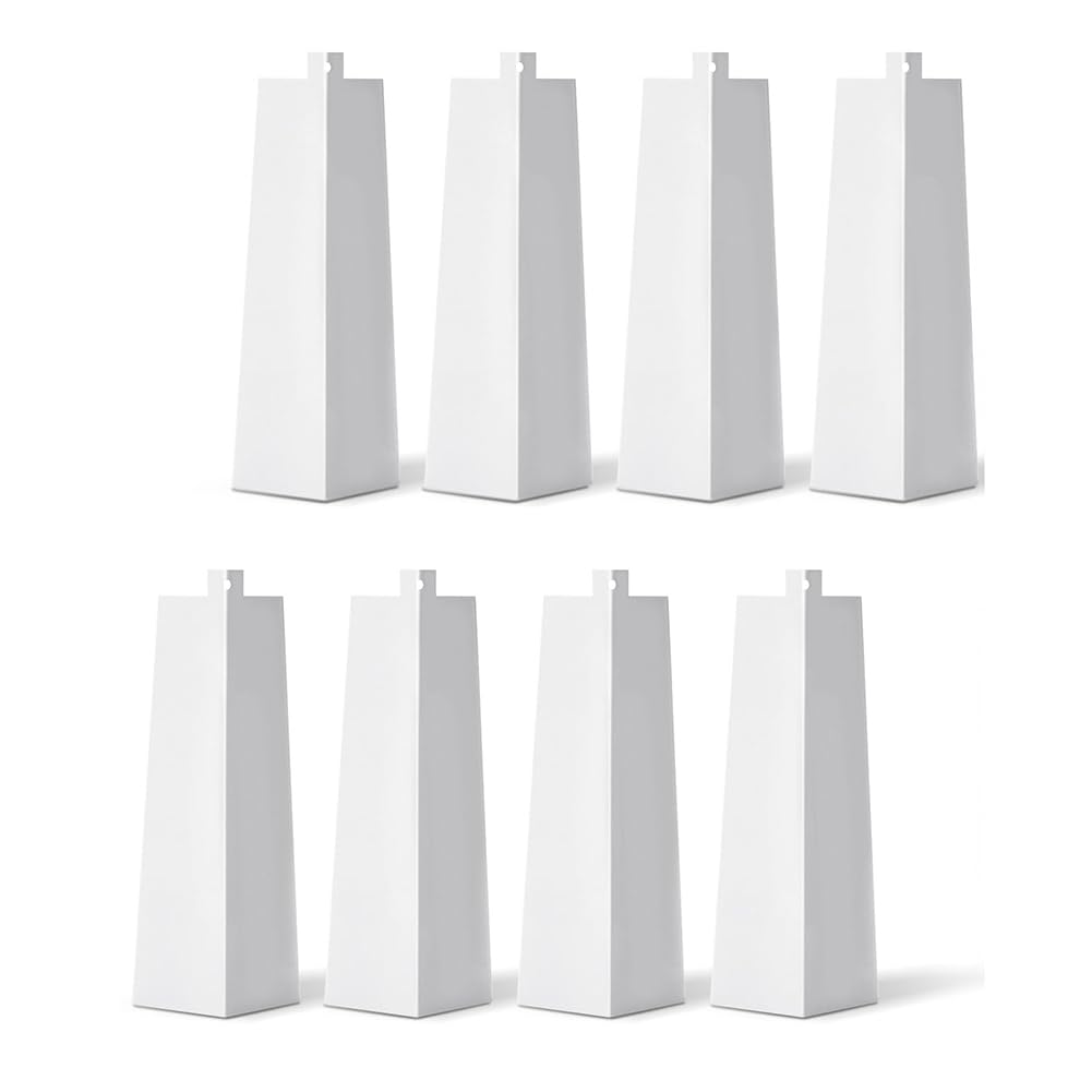 Coins de parement en aluminium blanc exterieur avec clous lot de 8