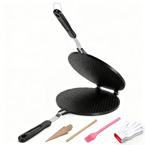 Dyna-Living Waffle Cone Maker Non-stick Ice Cream Cone Maker 8.66 inches Ice Cream Waffle Cone Maker...