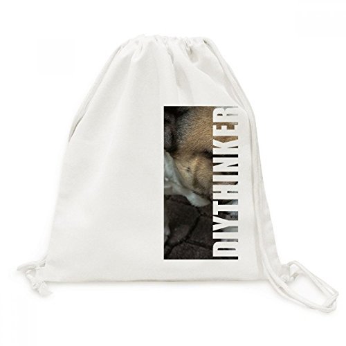 Sac cordon bouledogue en toile solide pour ranger vos affaires facilement