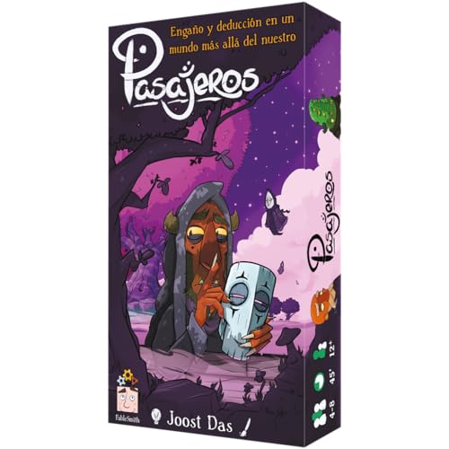 FableSmith | Pasajeros | Juego de Mesa de Engaño y Deducción para Grandes Grupos| A Partir de 12 años | De 4 a 8 Jugadores | 45 Minutos por Partida | Español
