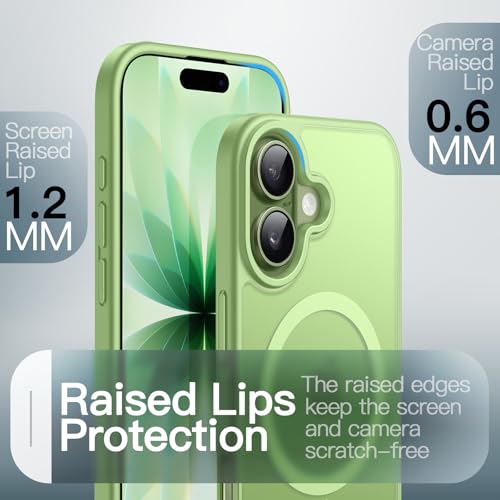Image of JETech Magnetic Case for iPhone 17 6.3-Inch Compatible with MagSafe, Translucent Matte Back Slim Minimalist Shockproof Phone Cover (Sage)