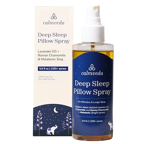 Lavender Pillow Spray for Sleeping - with 3mg Melatonin &