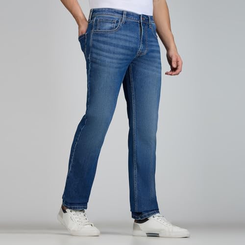 Image of Pepe Jeans Men's Jeans | Straight Fit | Mid Rise | Stretchable