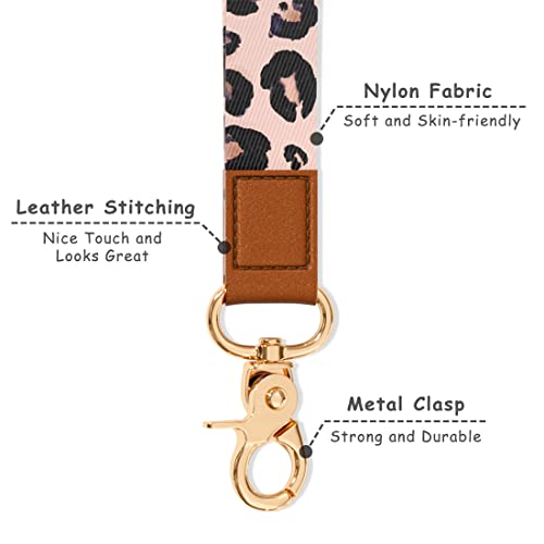 Image of Wrist Lanyard Key Chain, Cute Wristlet Strap Keychain Holder for Women Men Car Keys ID Badges Card Wallet Phone Camera
