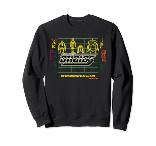 Sweat Star Wars retro R2-D2 C-3PO idéal pour vos soirées cinéma et moments de détente