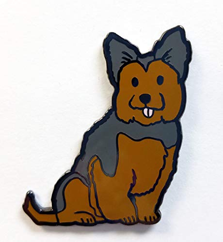 Image of Yorkshire Terrier Yorkie Dog 1.75 inch Enamel Pin for Dog Lovers
