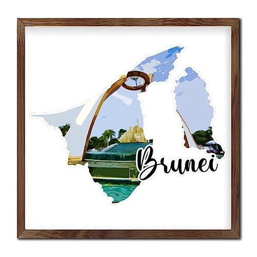Plaque murale bois vieilli Brunei pour raviver un mur vide - 2