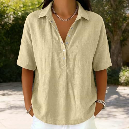 70% Off Women's Cotton Linen Shirts - Use Code F57T6QDD - Image 4