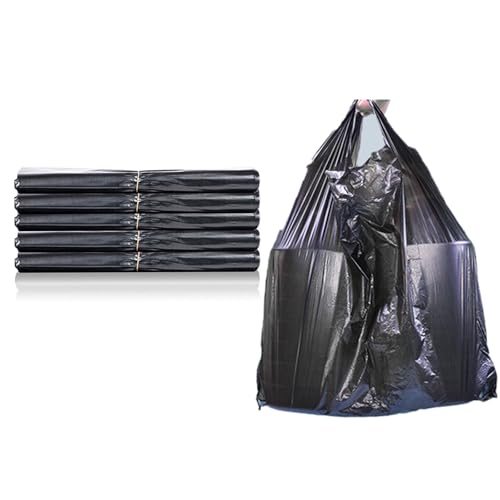 Bolsas de basura multiusos con asas, 50 bolsas duraderas para oficina, picnic, cocina, uso a granel